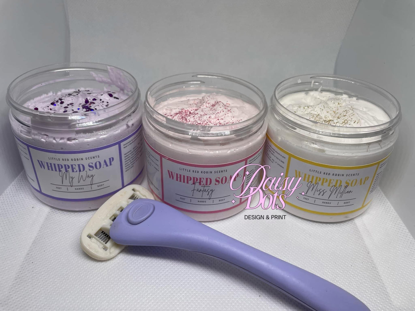 Whipped Soap Wraparound Labels - FizzyWhiz - Custom Cut