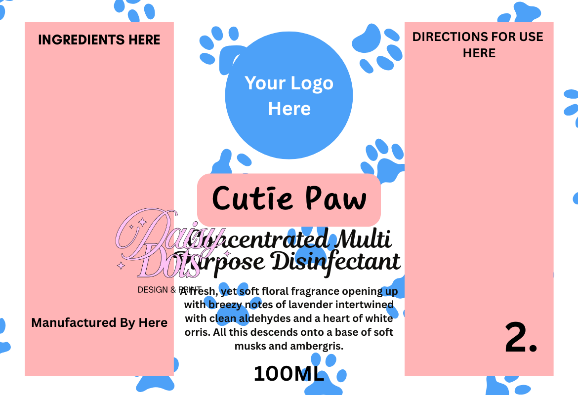 FIZZYWHIZ - Cleaning/Laundry Wraparound Labels