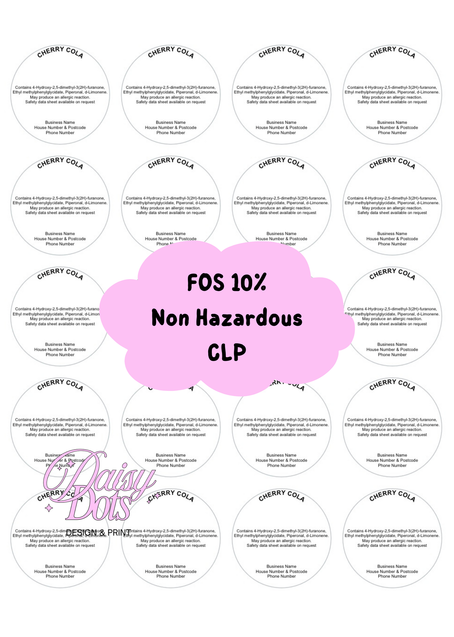 Fragrance Oil Studio CLP 10% NON HAZARDOUS