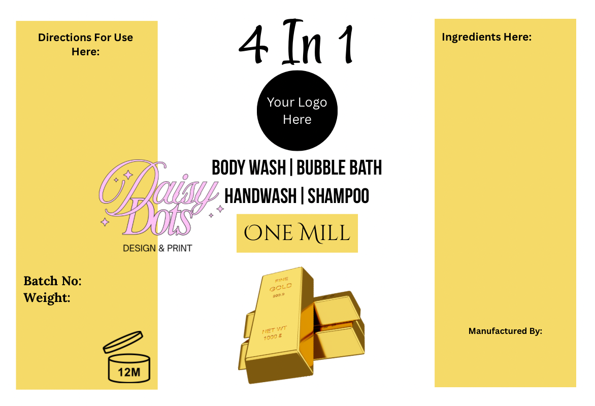 4In1 Wraparound Labels - Fizzywhiz