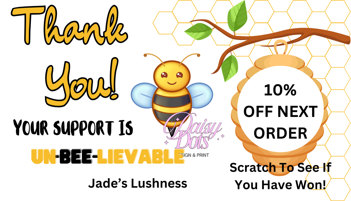 Bee Design Scratch Cards
