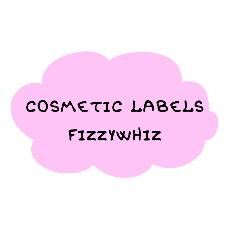 COSMETIC WRAPAROUND LABELS - FIZZYWHIZ