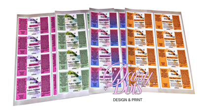 NEW Cleaning/Laundry Wraparound Labels - FizzyWhiz 100ml Bottles