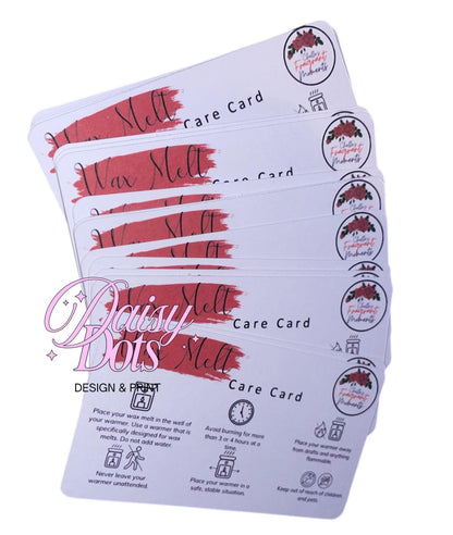 Wax Melts & Home Fragrance Care Cards