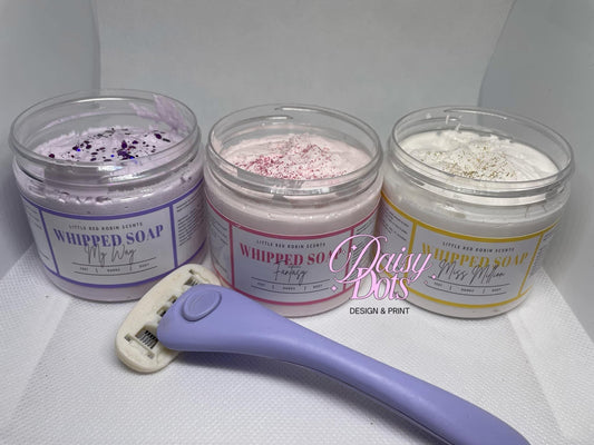 Whipped Soap Wraparound Labels - FizzyWhiz - Custom Cut