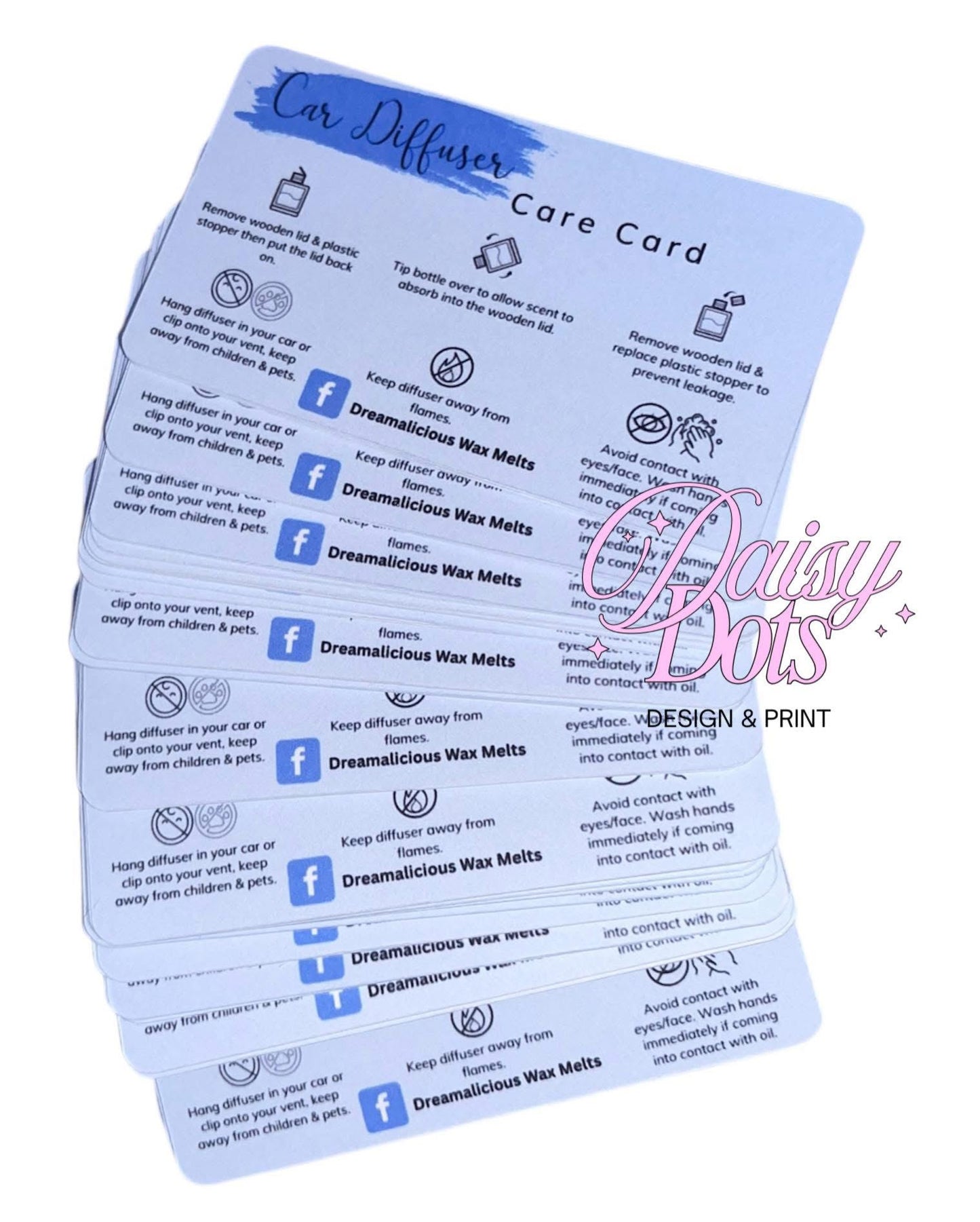 Wax Melts & Home Fragrance Care Cards