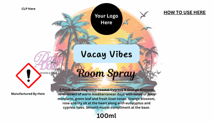 Room Spray Wraparound Labels