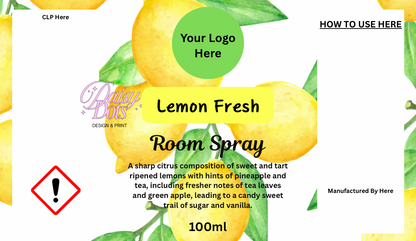 Room Spray Wraparound Labels