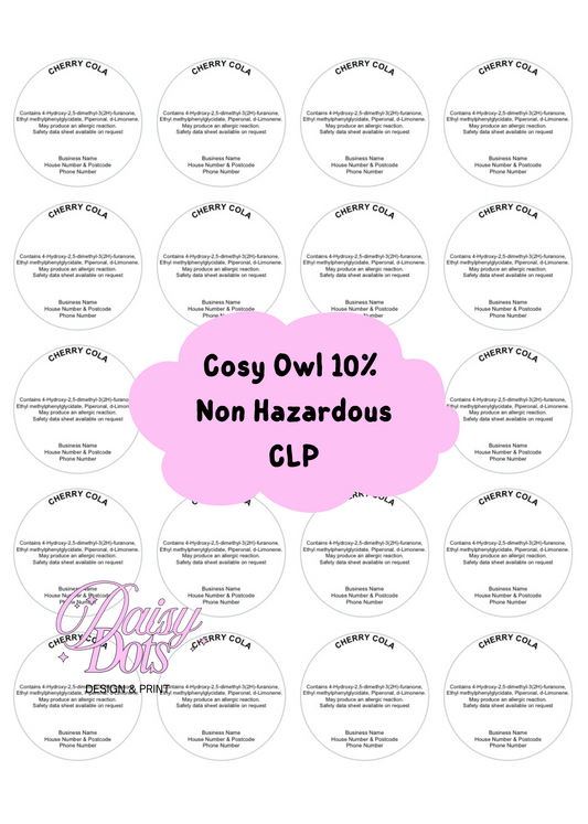 Cosy Owl CLP 10% NON HAZARDOUS
