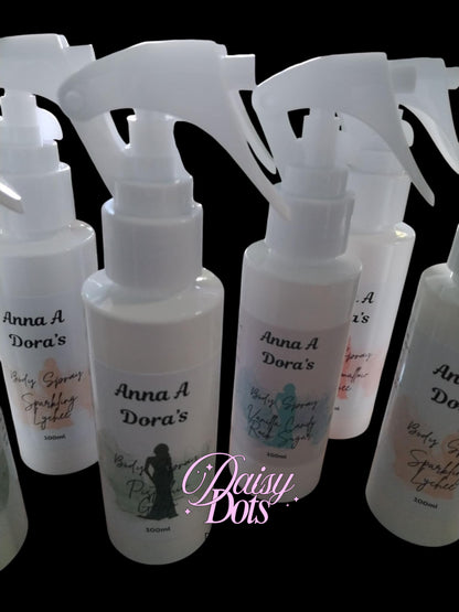 Body Spray (Non- Alcohol) Wraparound Labels - Fizzywhiz