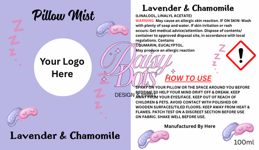 Pillow Mist Wraparound Labels