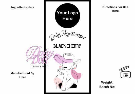 Body Moisturiser Wraparound Labels - FizzyWhiz - Custom Cut
