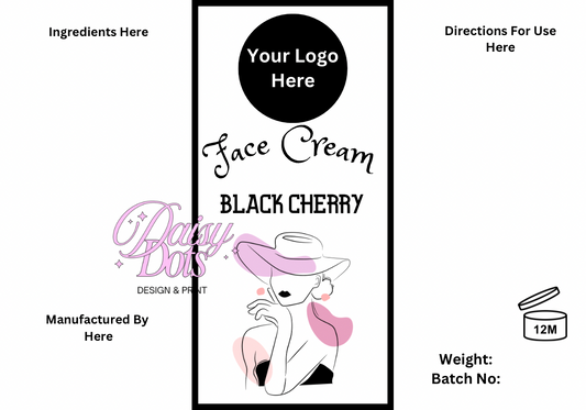 Face Cream Wraparound Labels - FizzyWhiz - Custom Cut