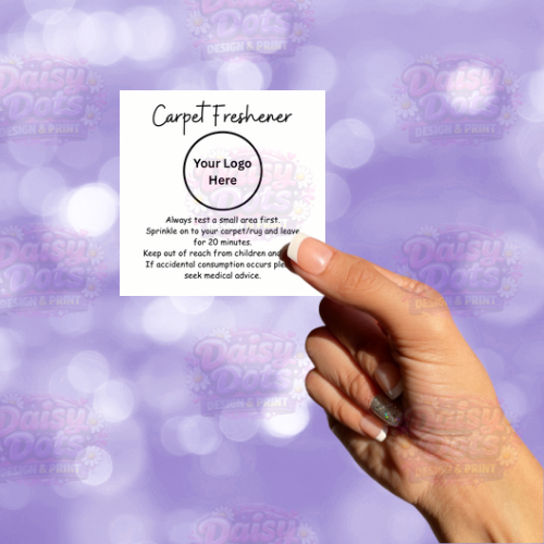 Carpet Freshener Labels – Daisy Dots Design & Print