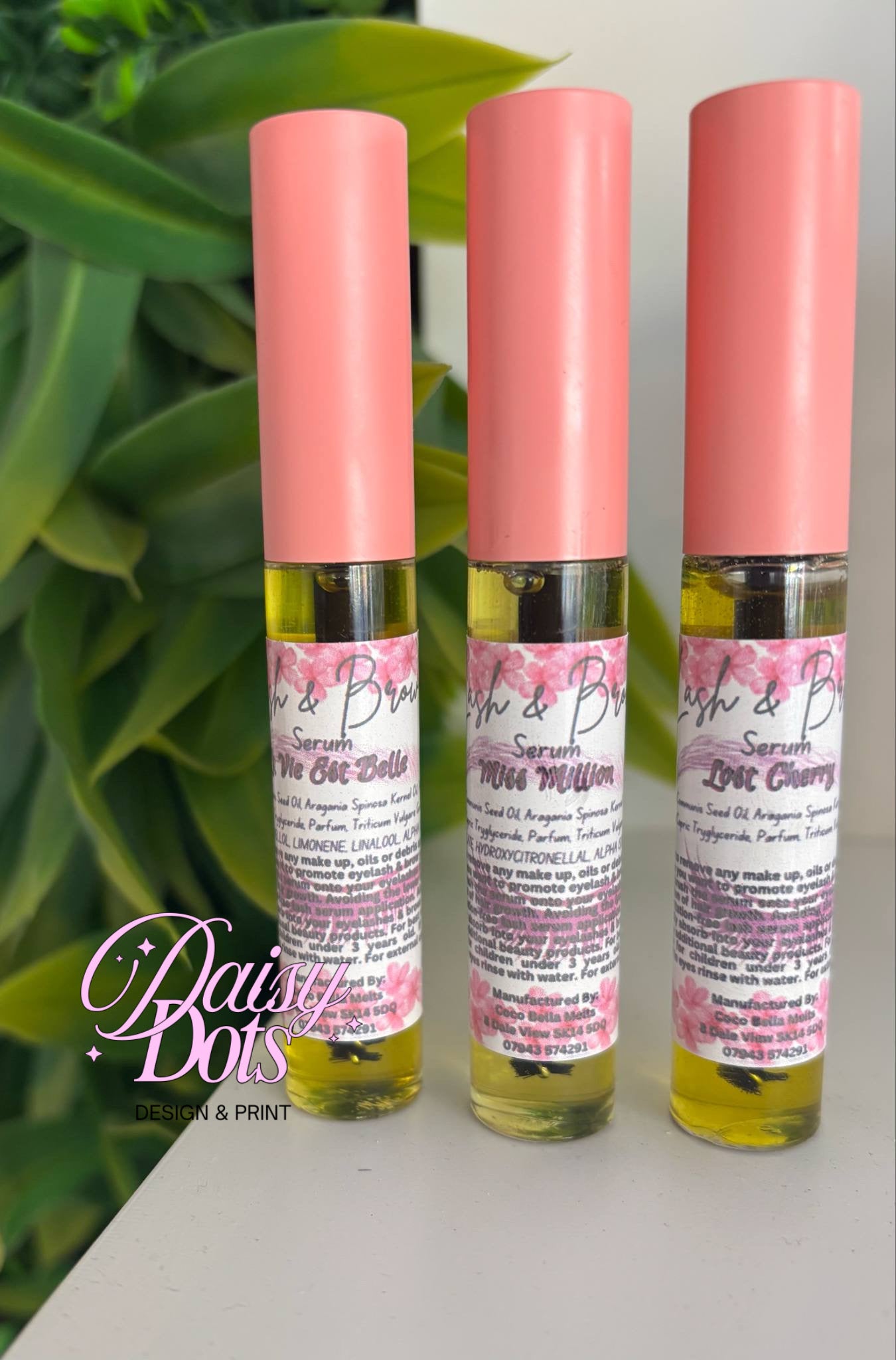 Lash & Brow Serum Wraparound Labels - Fizzywhiz