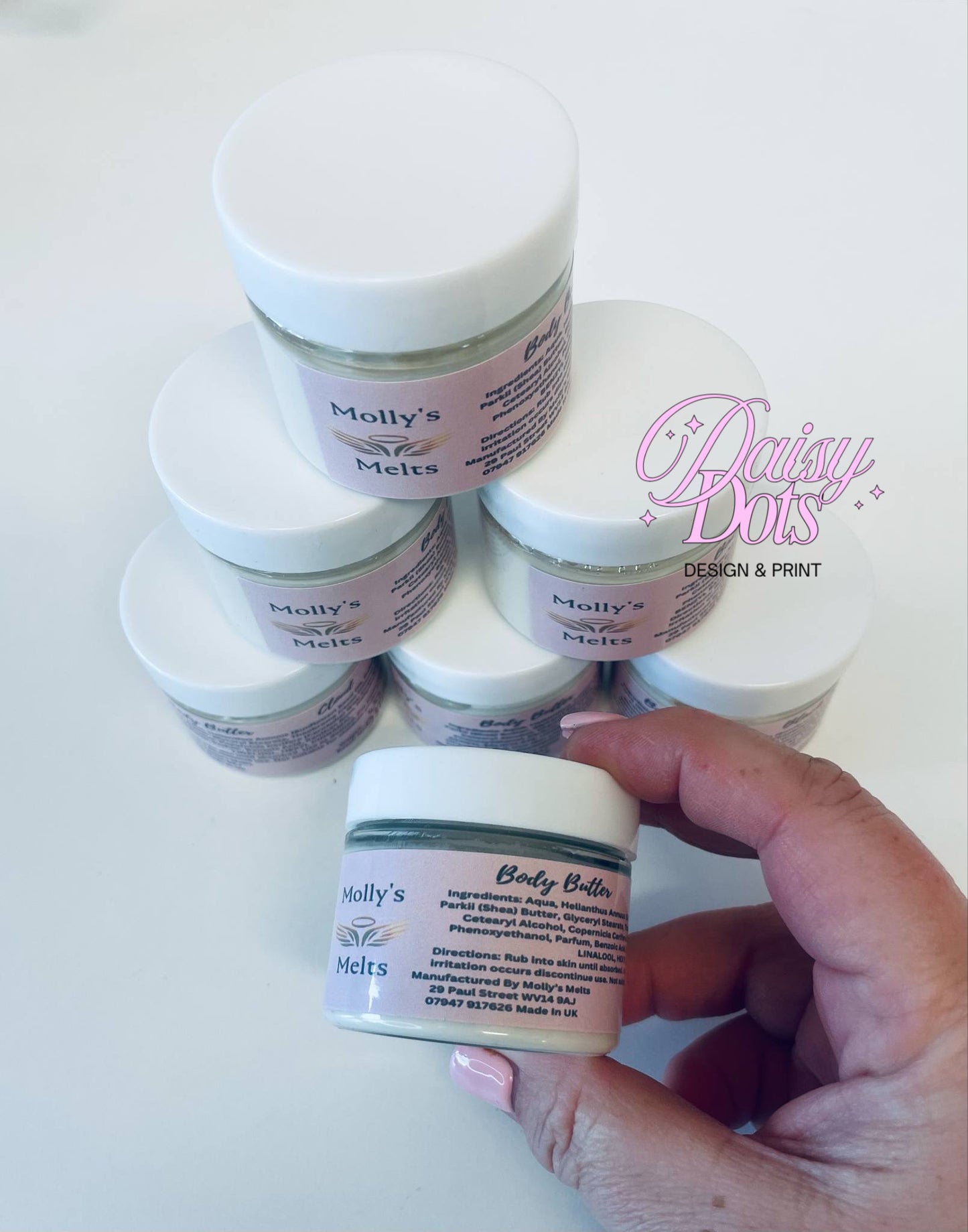 Body Butter Wraparound Labels - FizzyWhiz - Custom Cut