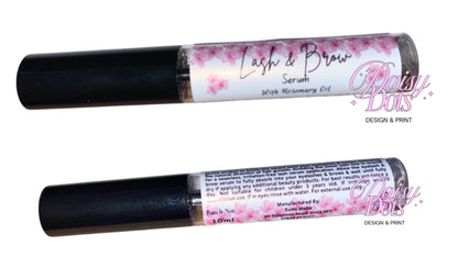 Lash & Brow Serum Wraparound Labels - Fizzywhiz